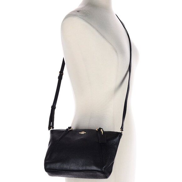 Coach Kelsey Satchel Black Pebbled Leather Retail - Picture 2 of 3